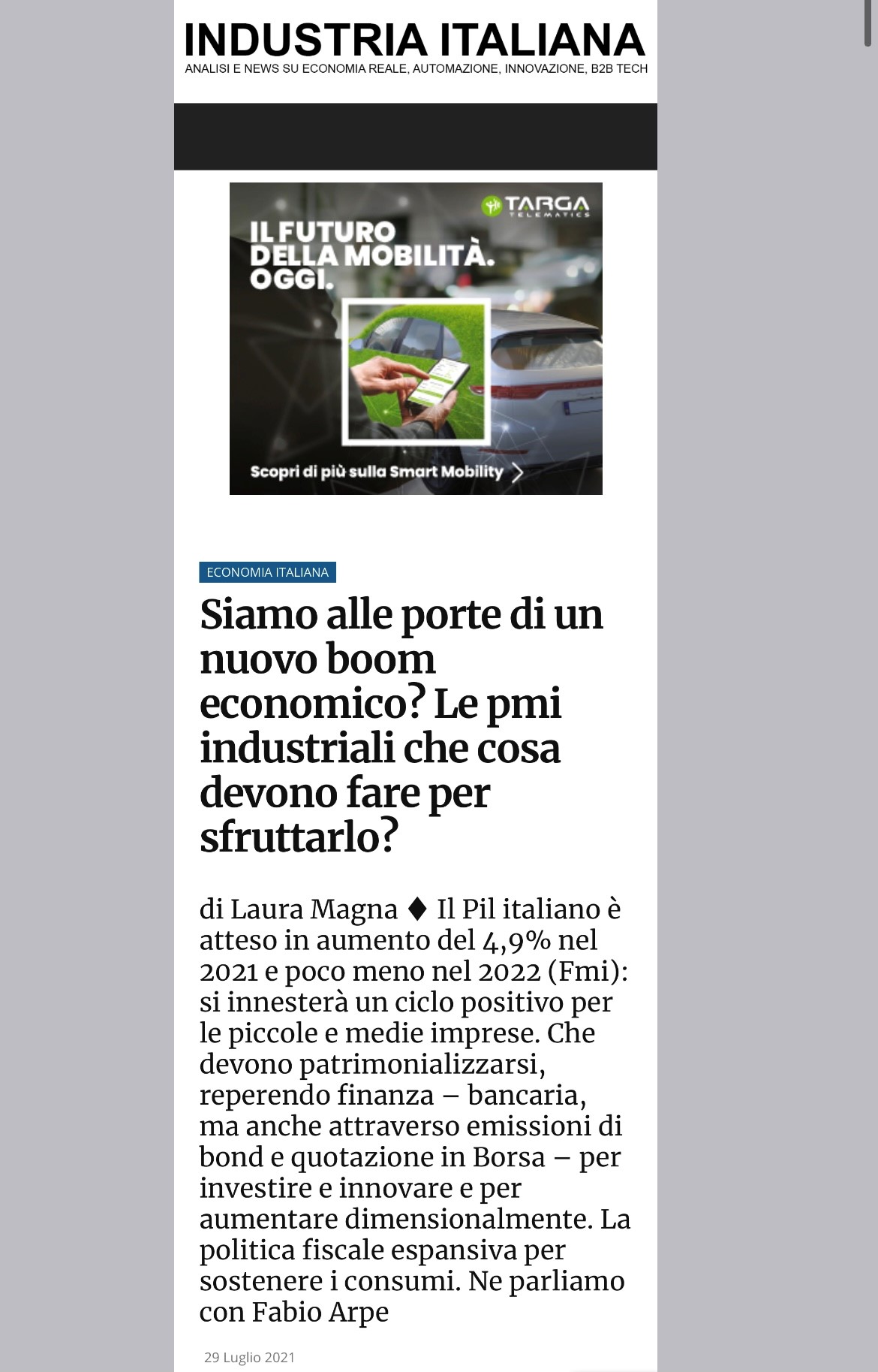 News economia e finanza sale